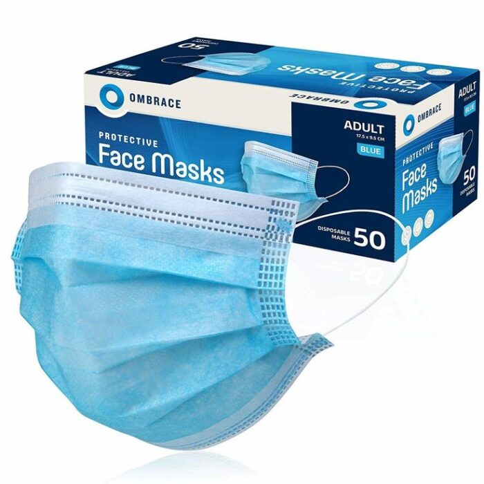 100 PCS Disposable Face Masks 3Ply Non-Medical Protective Mouth Cover Respirator, eBay _ Ebay___